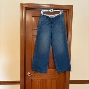 Lands' End Denim Wide-Leg Ankle